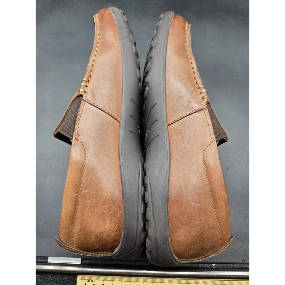 Cole Haan Tucker Venetian Men Leather Slip On Loafer Tan Brown C25768 Size 9